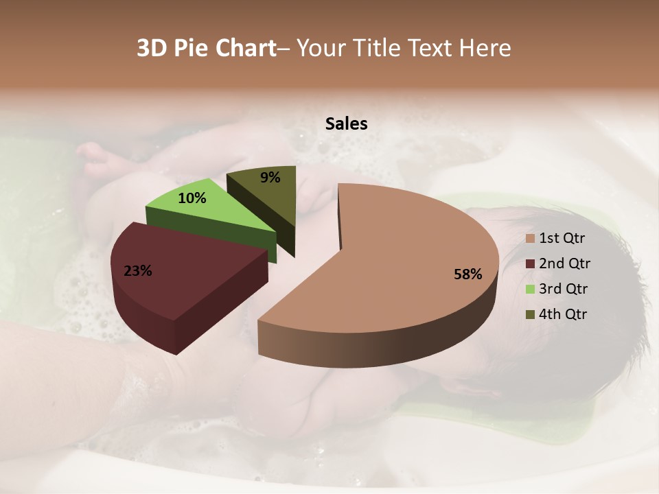 Bathtub Mother Soap Sud PowerPoint Template