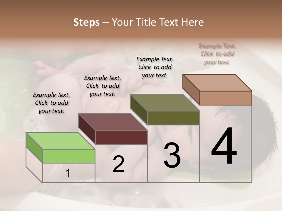 Bathtub Mother Soap Sud PowerPoint Template