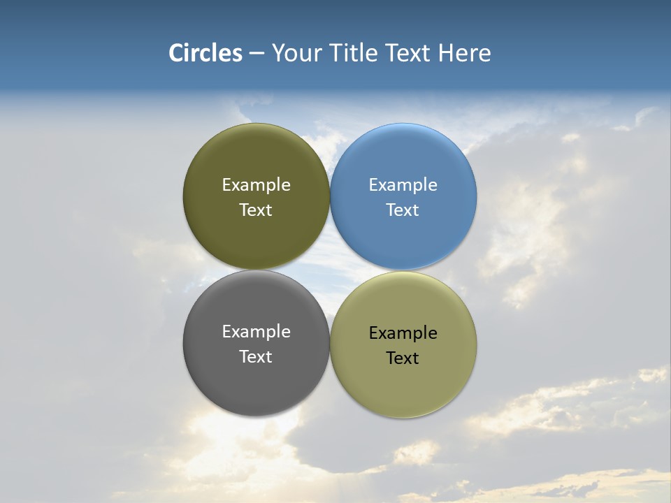 Scenic Brightly Cloud PowerPoint Template