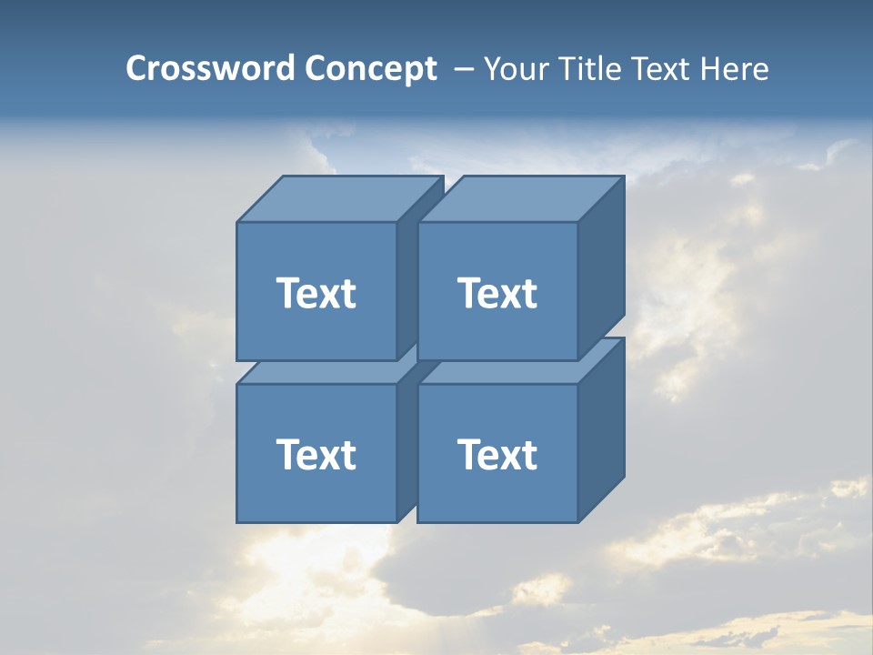 Scenic Brightly Cloud PowerPoint Template
