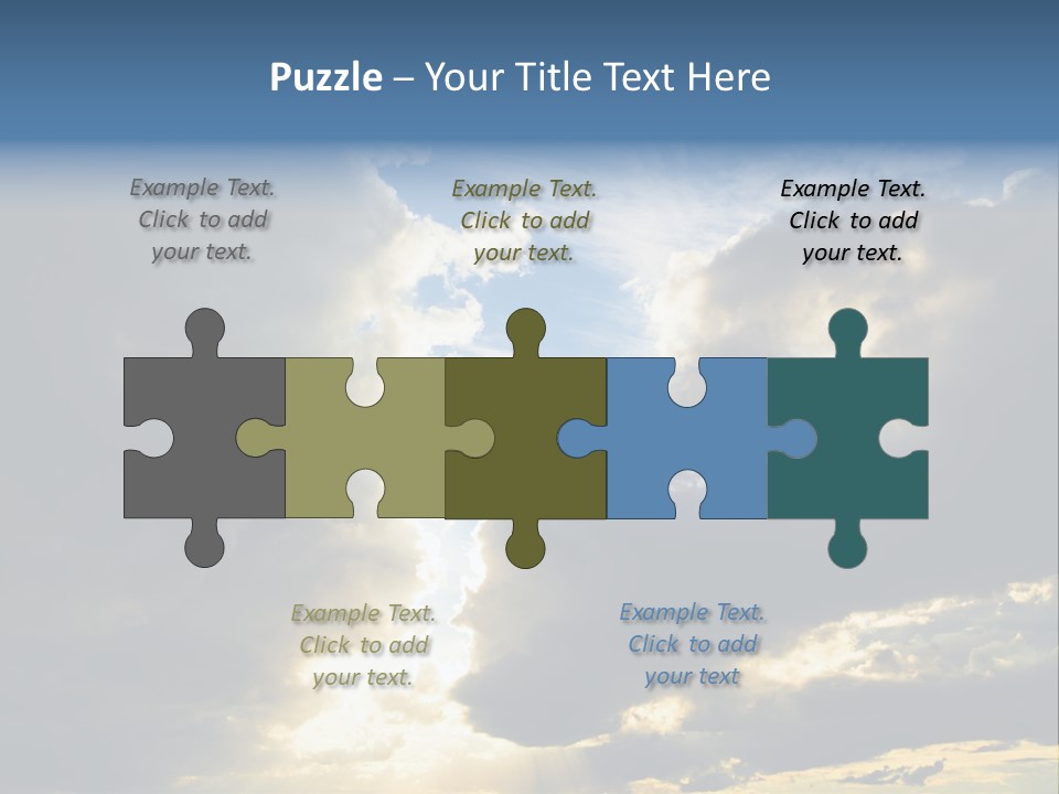 Scenic Brightly Cloud PowerPoint Template