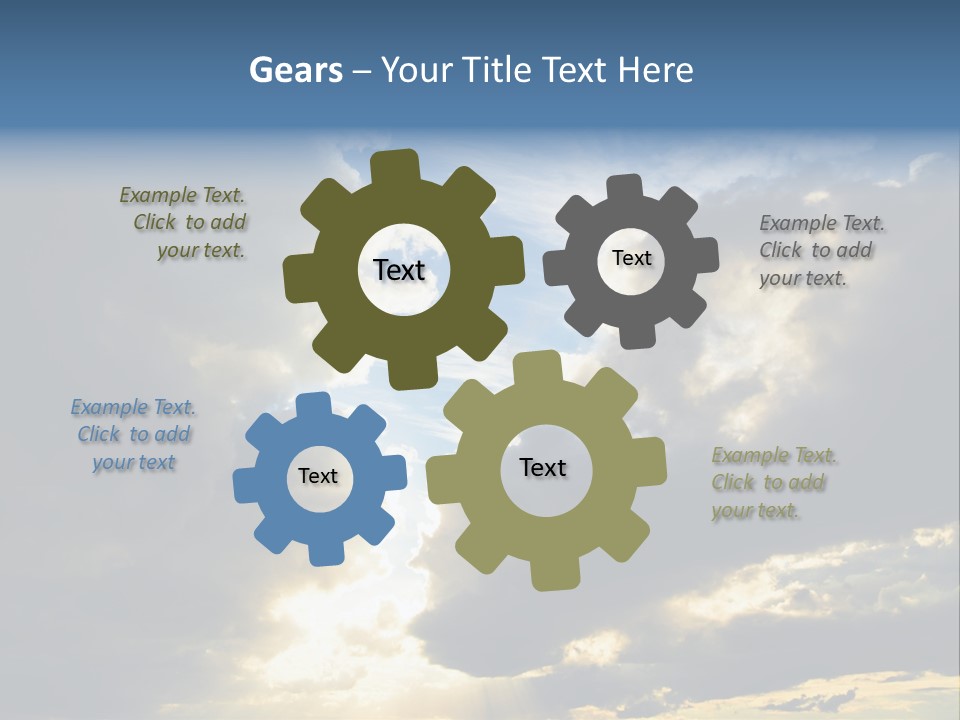 Scenic Brightly Cloud PowerPoint Template