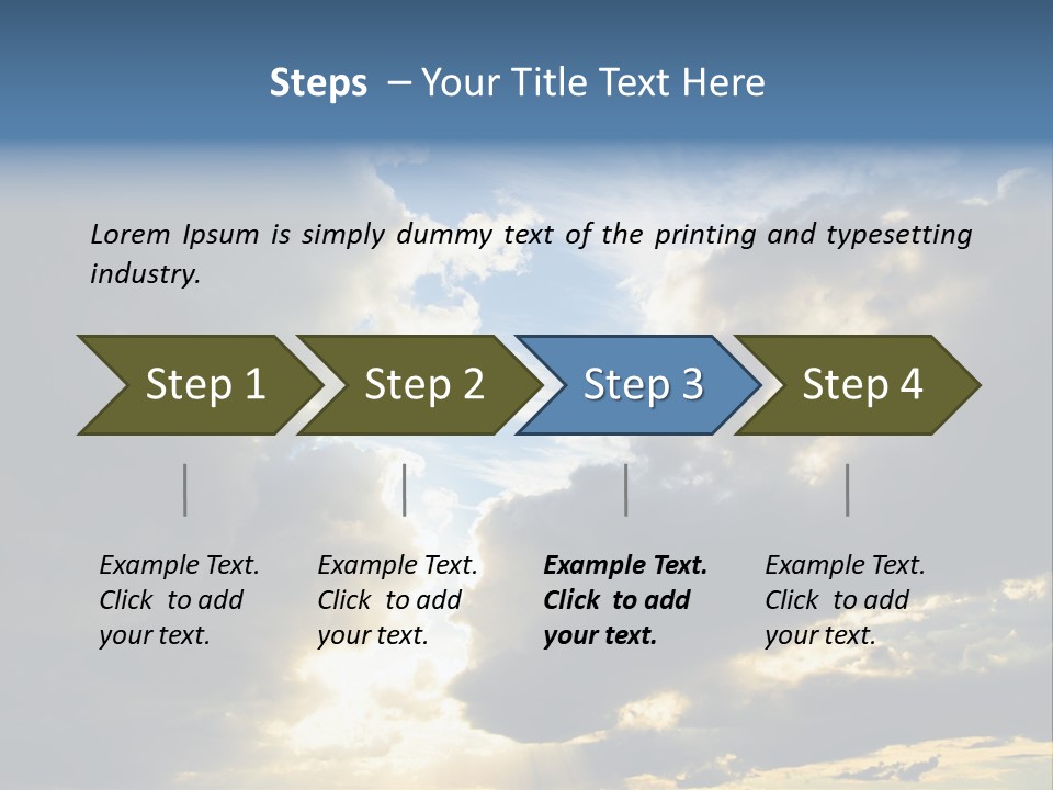 Scenic Brightly Cloud PowerPoint Template