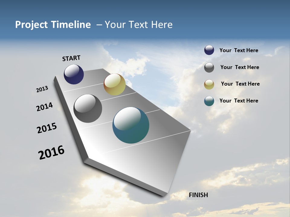 Scenic Brightly Cloud PowerPoint Template