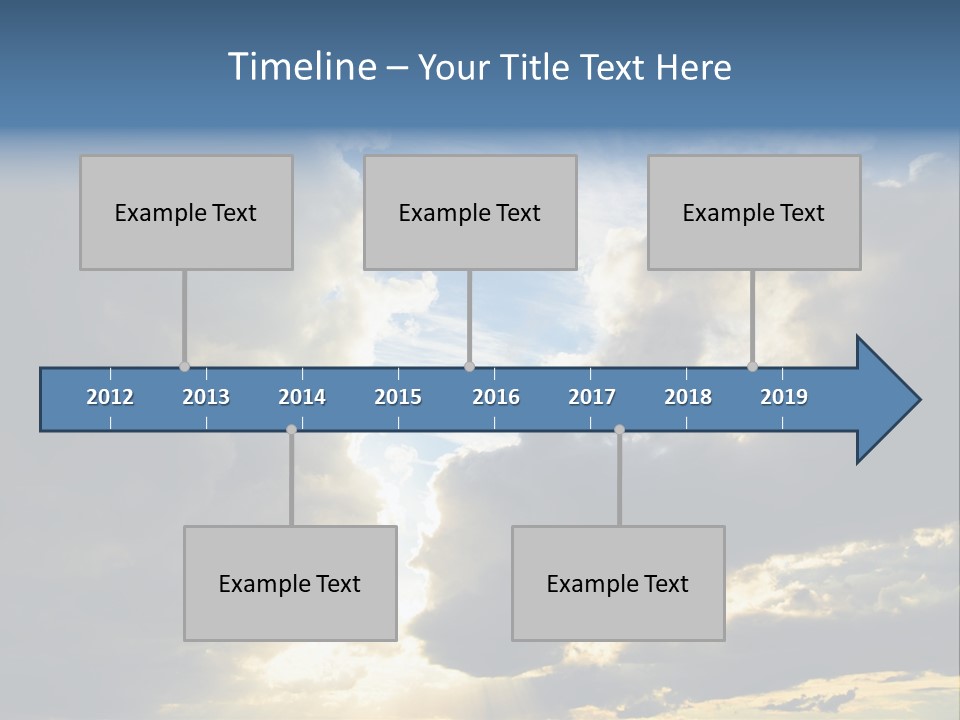 Scenic Brightly Cloud PowerPoint Template