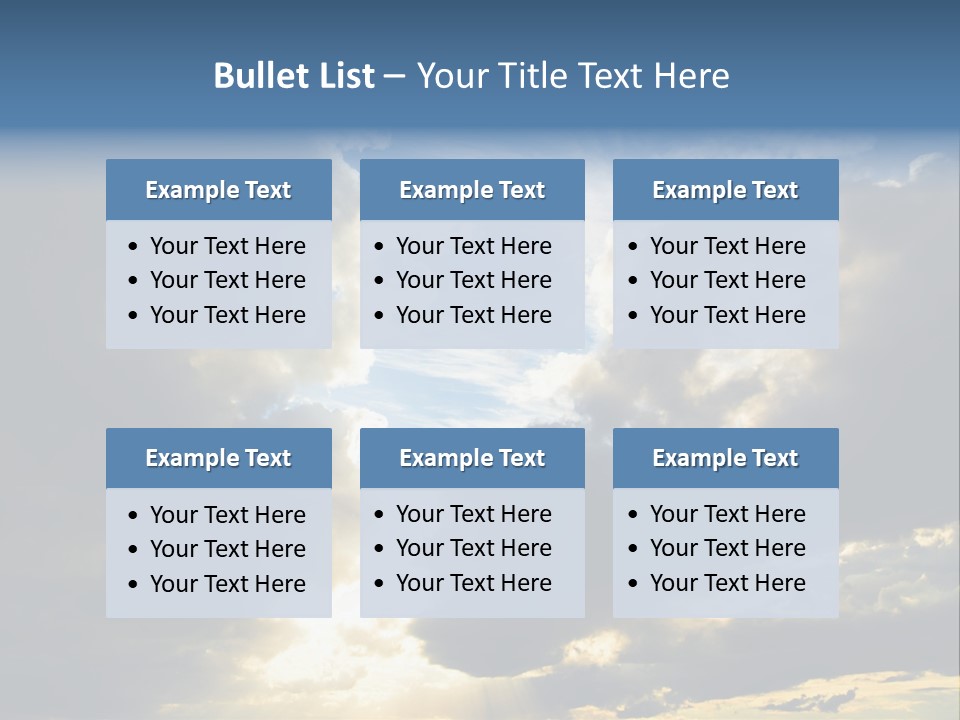 Scenic Brightly Cloud PowerPoint Template