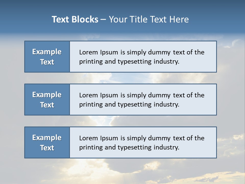 Scenic Brightly Cloud PowerPoint Template