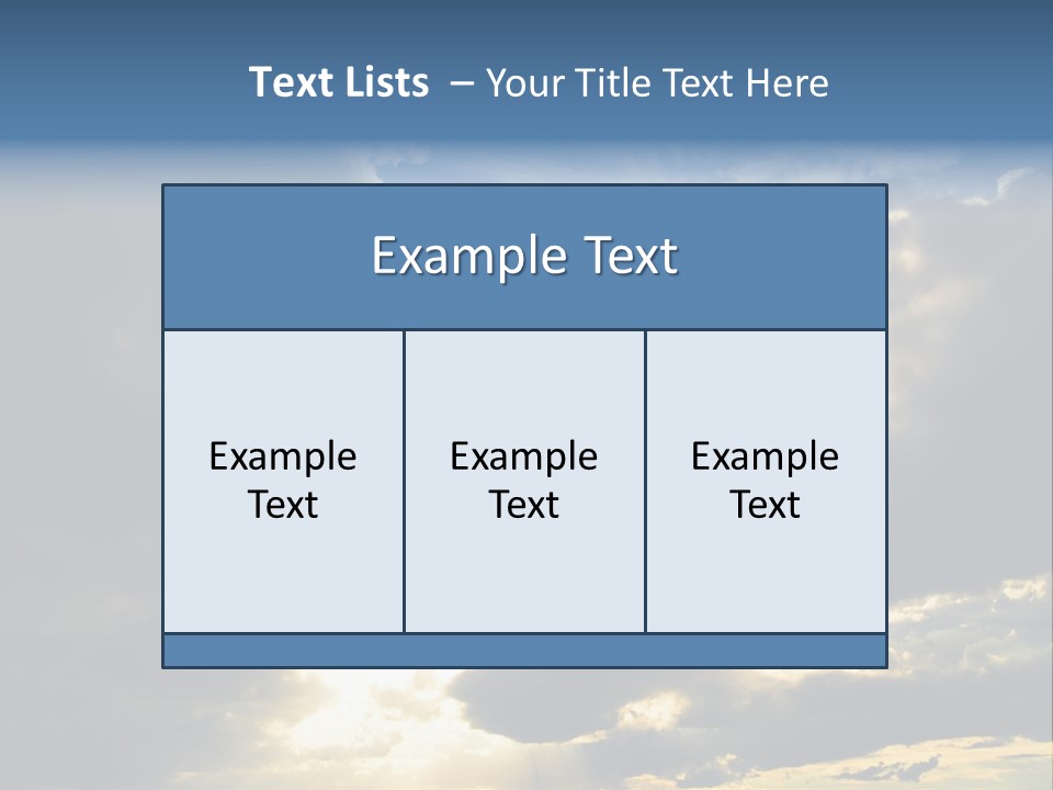 Scenic Brightly Cloud PowerPoint Template