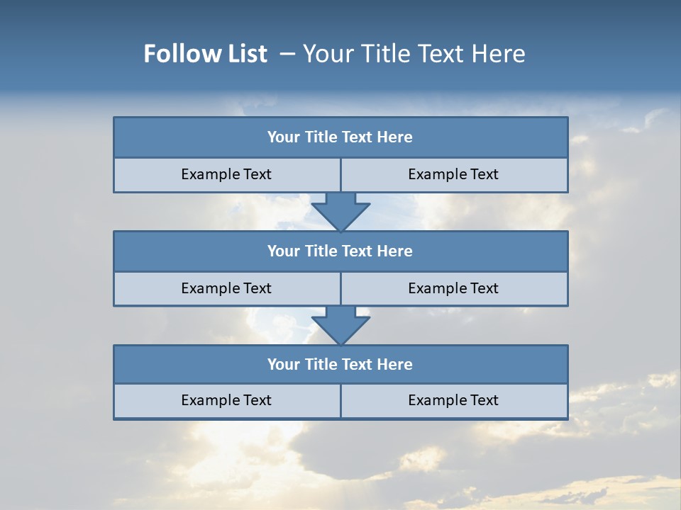 Scenic Brightly Cloud PowerPoint Template