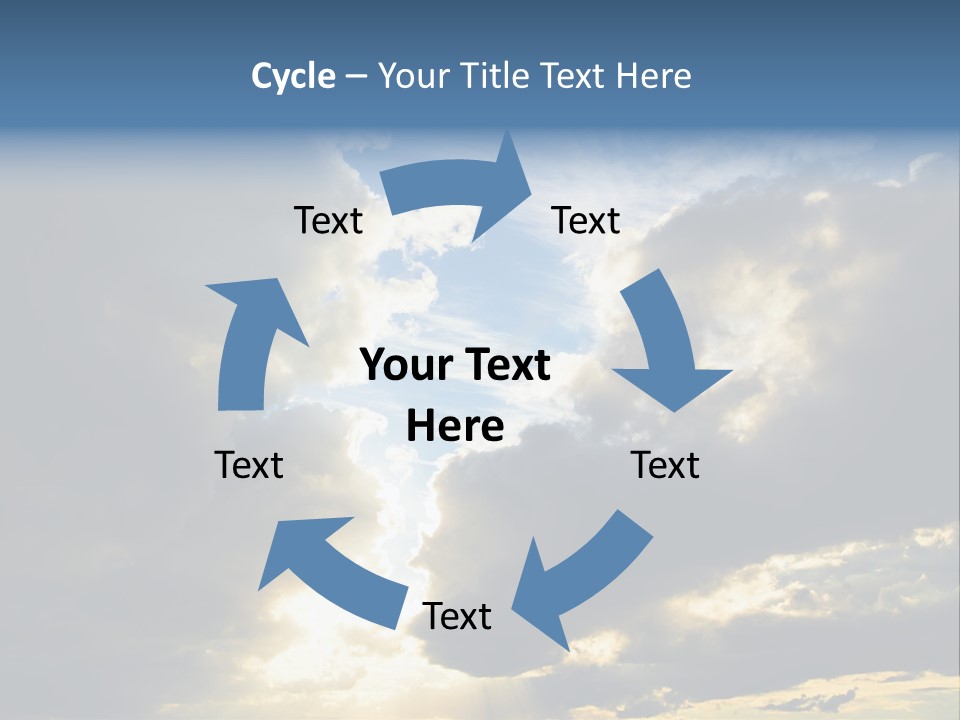 Scenic Brightly Cloud PowerPoint Template