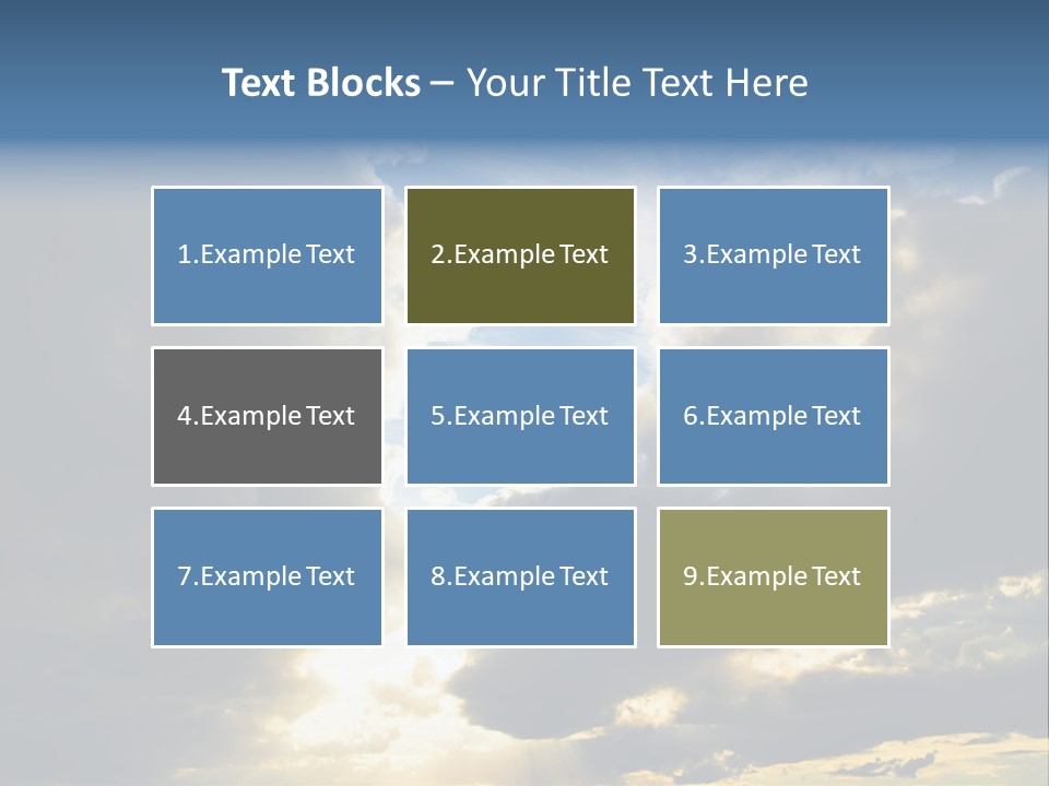 Scenic Brightly Cloud PowerPoint Template