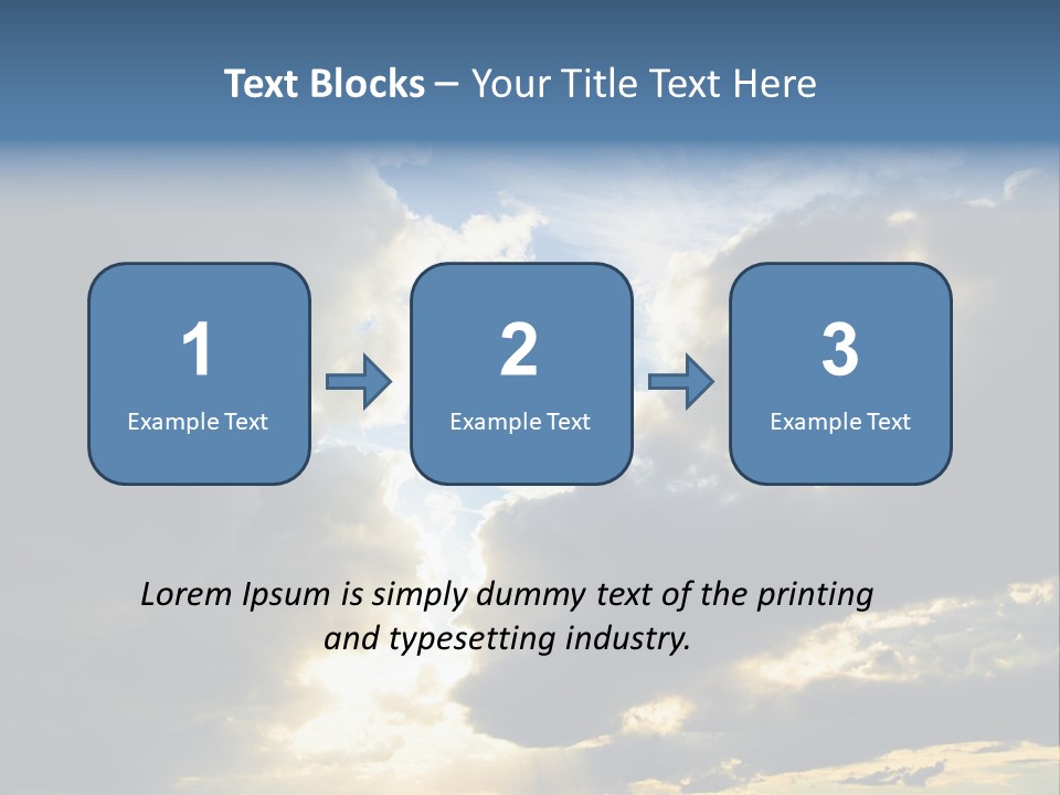 Scenic Brightly Cloud PowerPoint Template