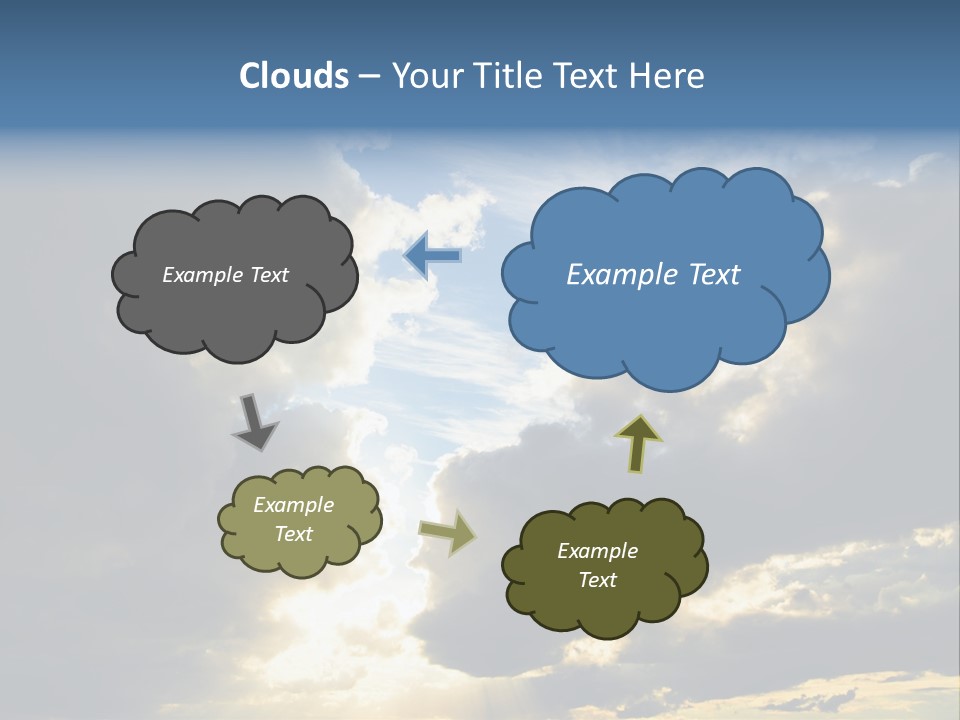 Scenic Brightly Cloud PowerPoint Template