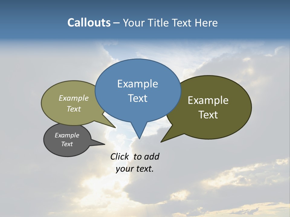 Scenic Brightly Cloud PowerPoint Template