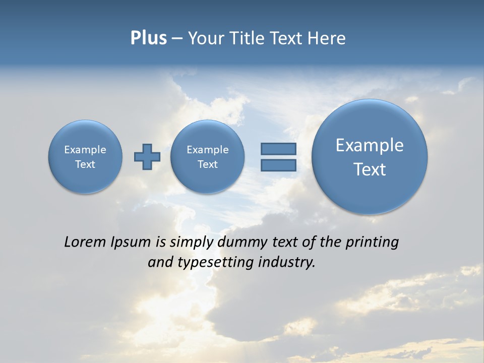 Scenic Brightly Cloud PowerPoint Template