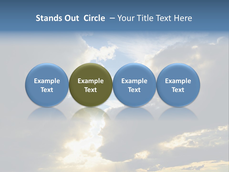 Scenic Brightly Cloud PowerPoint Template