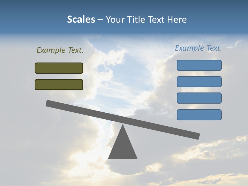Scenic Brightly Cloud PowerPoint Template
