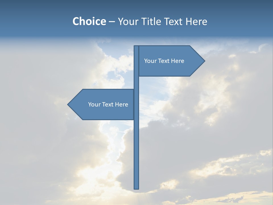 Scenic Brightly Cloud PowerPoint Template