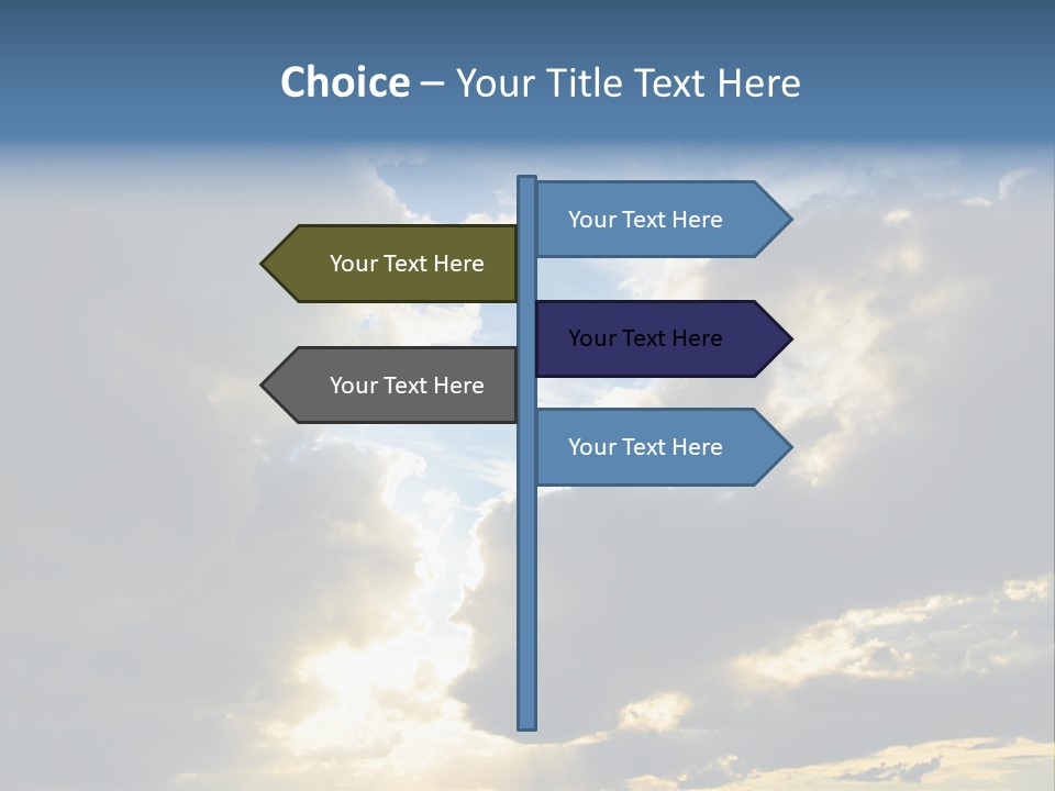Scenic Brightly Cloud PowerPoint Template