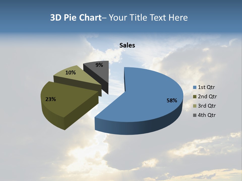 Scenic Brightly Cloud PowerPoint Template