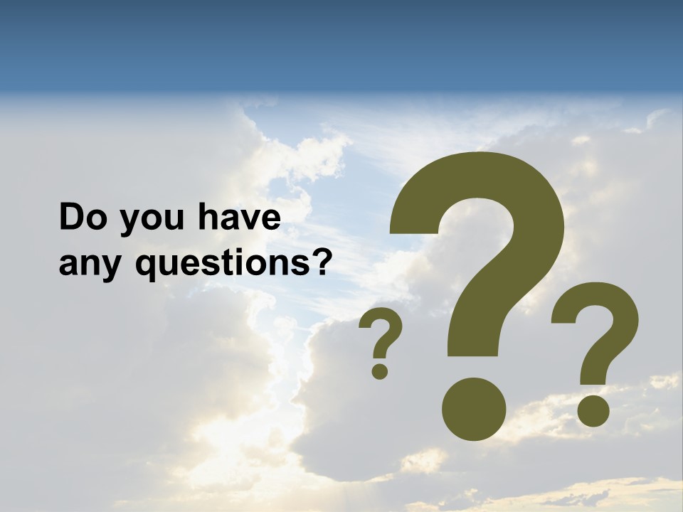 Scenic Brightly Cloud PowerPoint Template