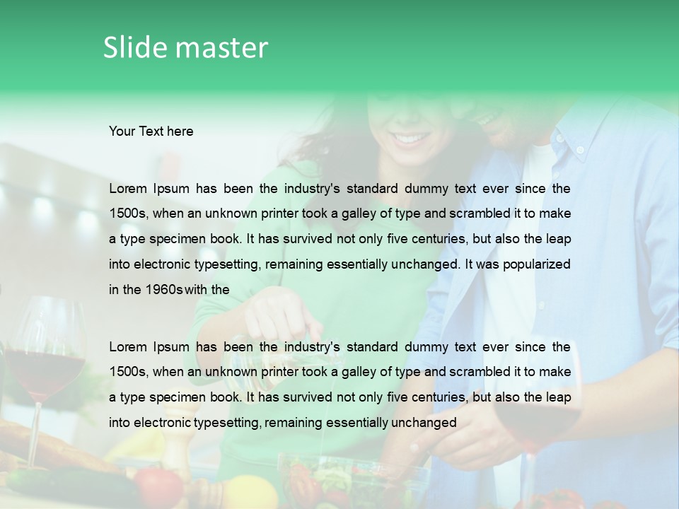 Together Seasoning Sweetheart PowerPoint Template