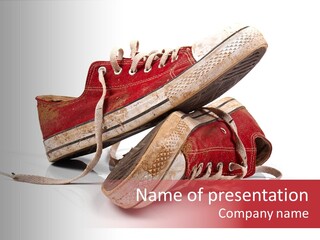 Red Old Tennis PowerPoint Template