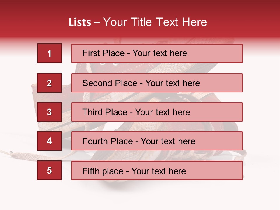 Red Old Tennis PowerPoint Template