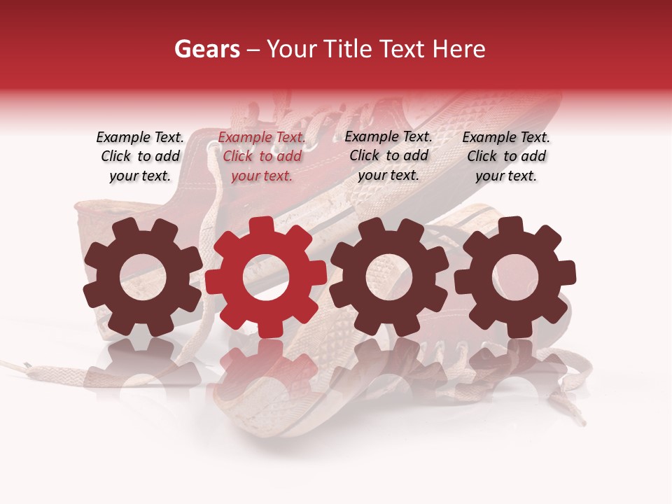 Red Old Tennis PowerPoint Template