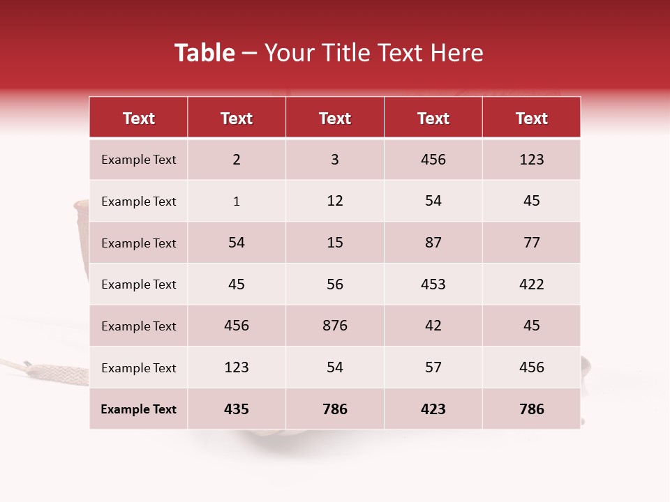 Red Old Tennis PowerPoint Template