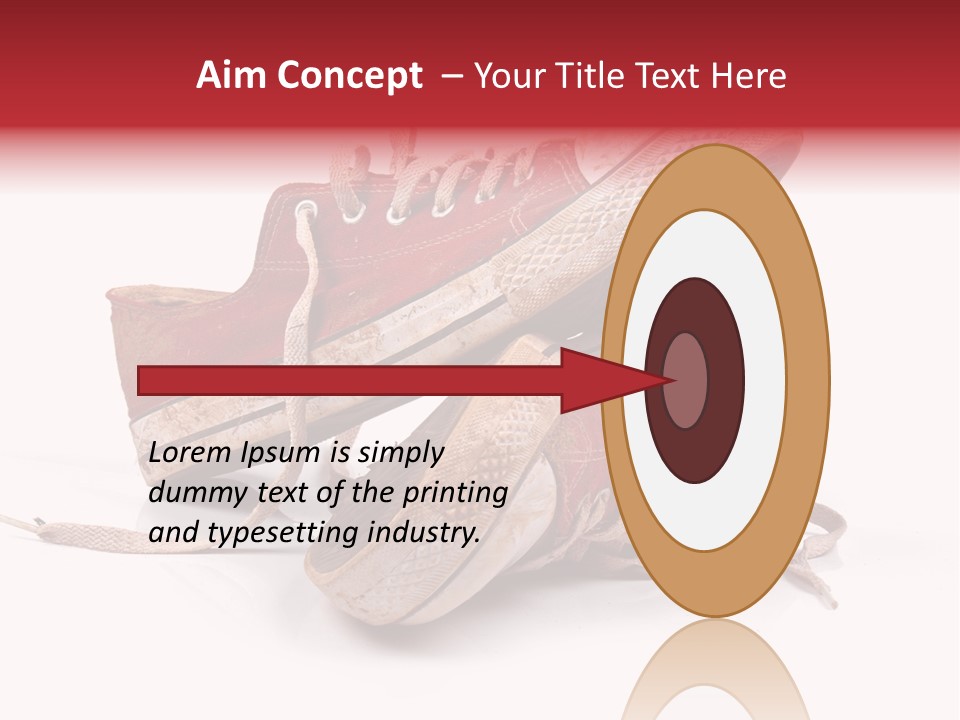 Red Old Tennis PowerPoint Template