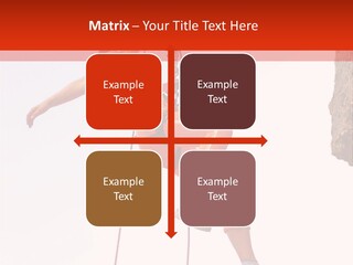 Woman Climbing Danger PowerPoint Template