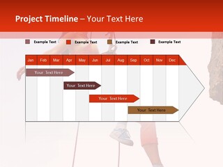 Woman Climbing Danger PowerPoint Template