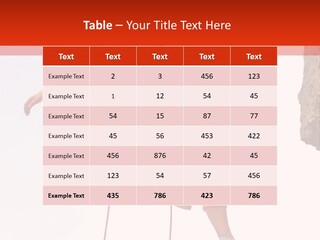 Woman Climbing Danger PowerPoint Template