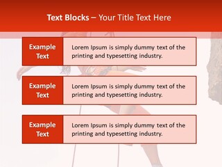 Woman Climbing Danger PowerPoint Template