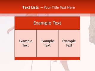 Woman Climbing Danger PowerPoint Template