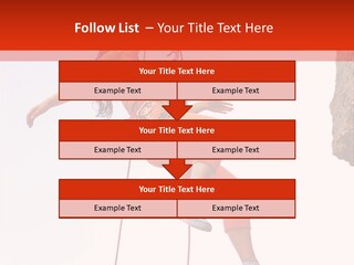 Woman Climbing Danger PowerPoint Template