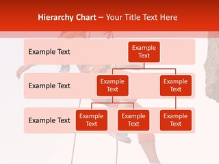 Woman Climbing Danger PowerPoint Template