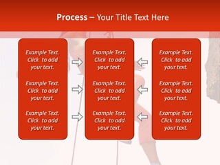Woman Climbing Danger PowerPoint Template