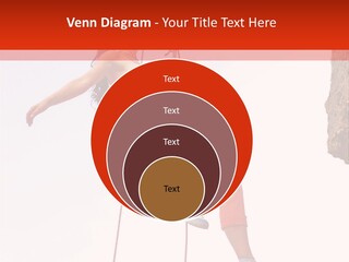 Woman Climbing Danger PowerPoint Template