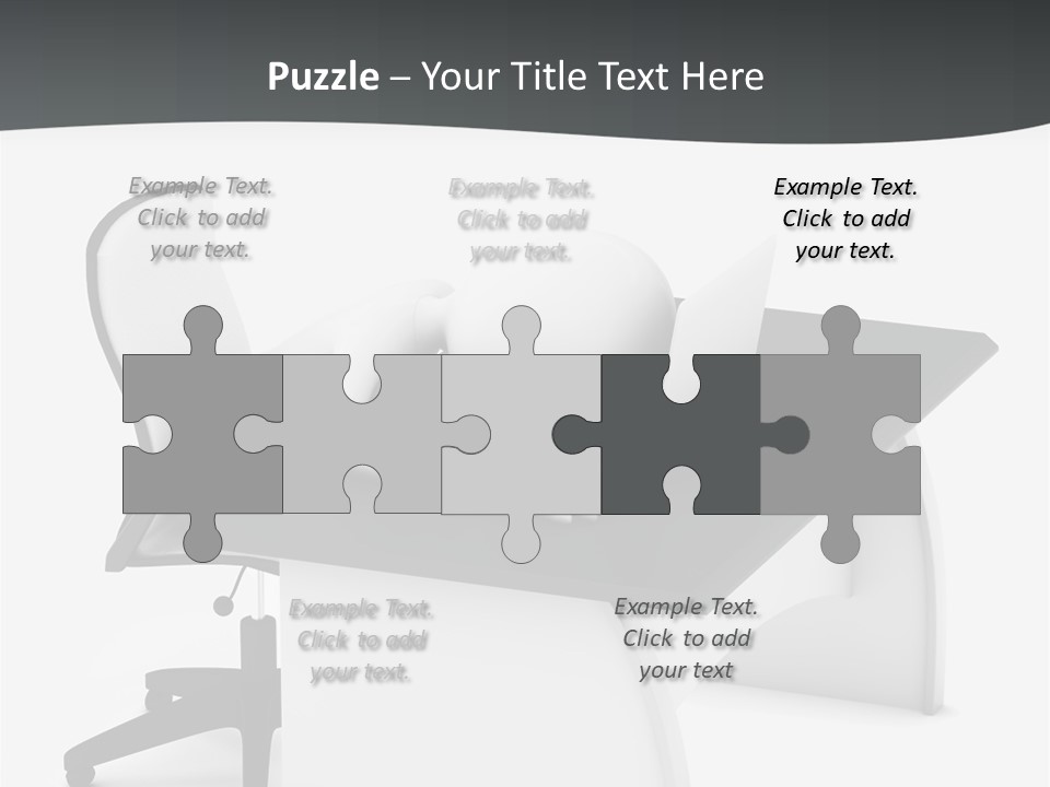 A Person Sitting At A Desk With A Laptop PowerPoint Template