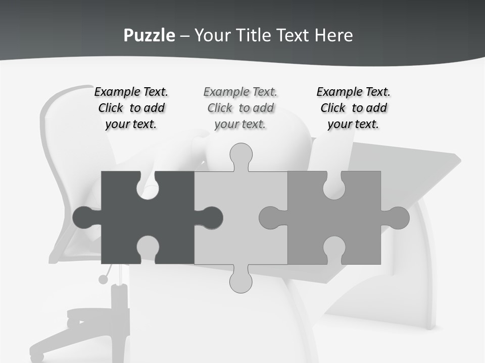 A Person Sitting At A Desk With A Laptop PowerPoint Template