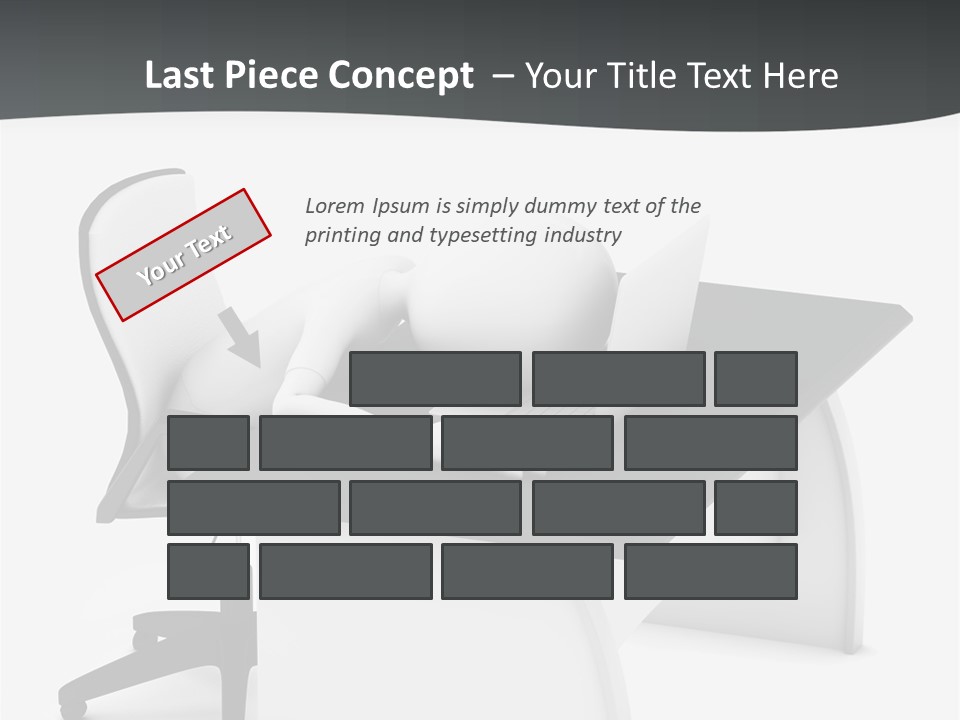 A Person Sitting At A Desk With A Laptop PowerPoint Template