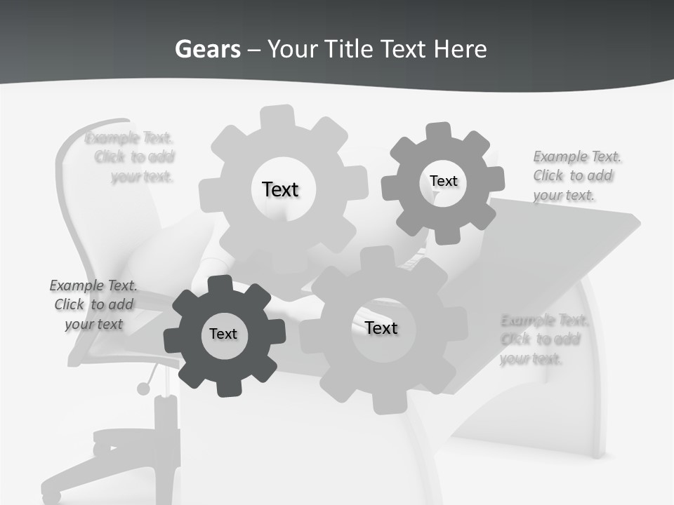 A Person Sitting At A Desk With A Laptop PowerPoint Template
