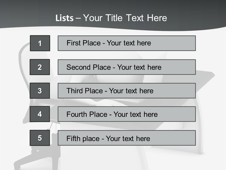 A Person Sitting At A Desk With A Laptop PowerPoint Template