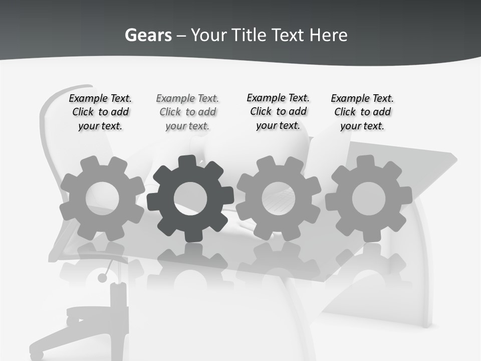 A Person Sitting At A Desk With A Laptop PowerPoint Template