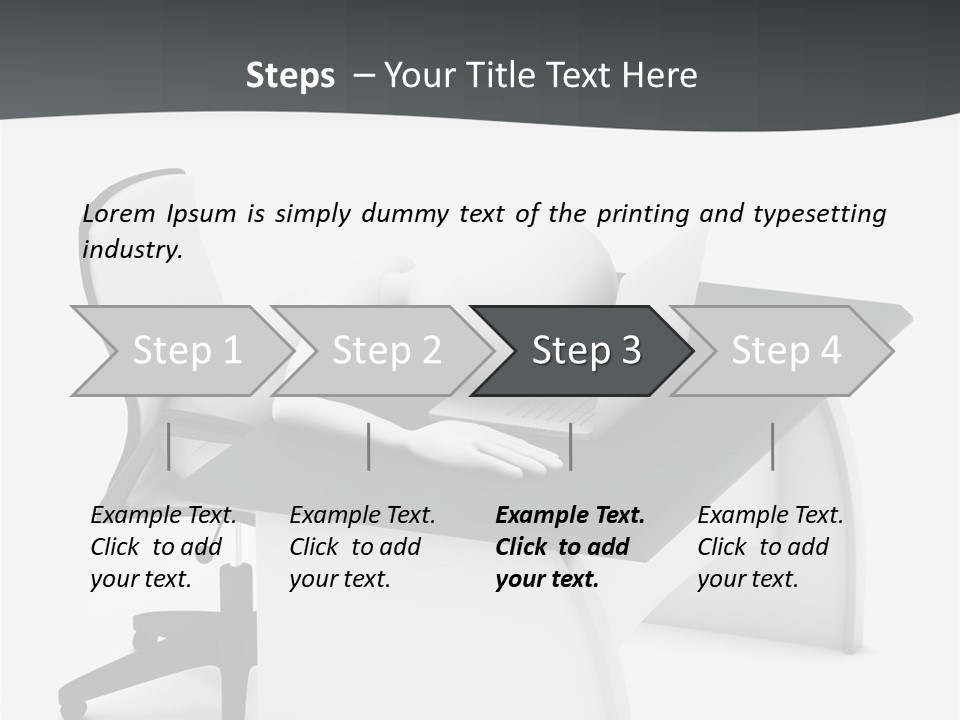 A Person Sitting At A Desk With A Laptop PowerPoint Template