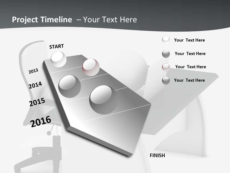 A Person Sitting At A Desk With A Laptop PowerPoint Template