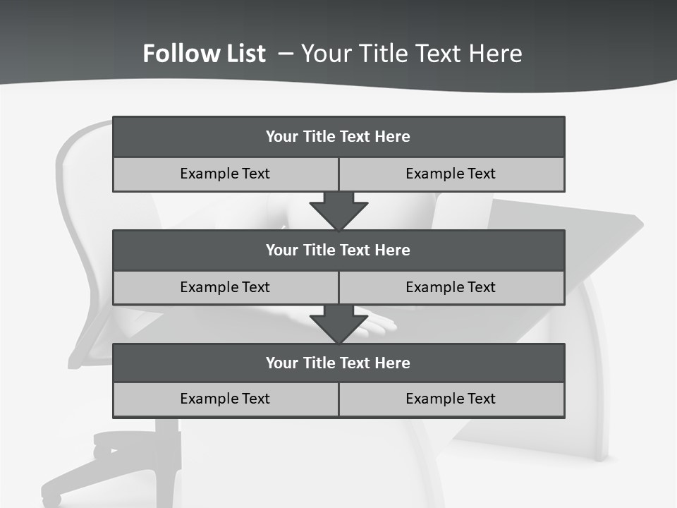 A Person Sitting At A Desk With A Laptop PowerPoint Template