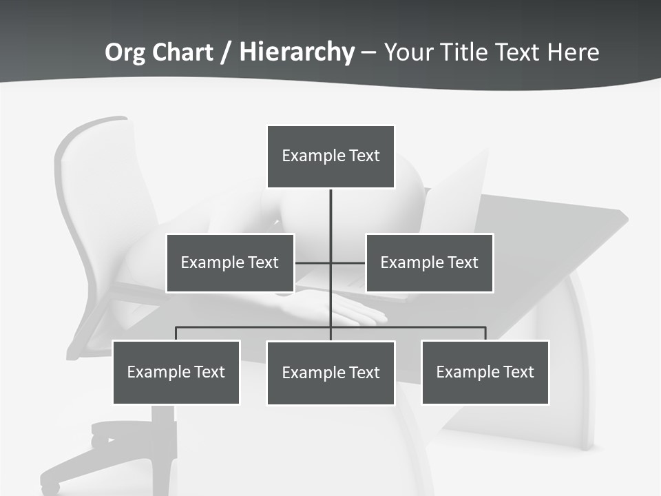 A Person Sitting At A Desk With A Laptop PowerPoint Template